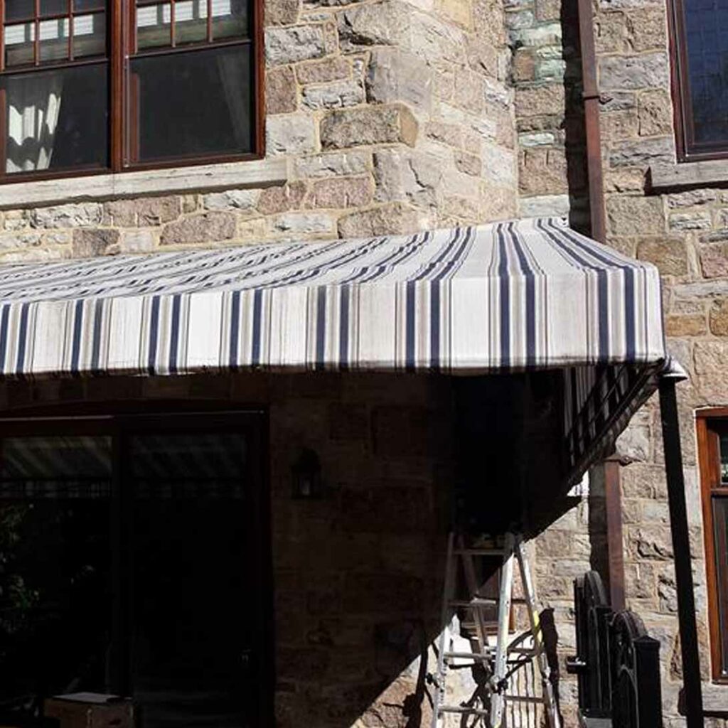 fixed awning, fixed awnings for decks, stationary awnings for home, stationary canopy